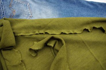 Invero Dreiecktuch Gina bambus, Farben , Struktur, Muster zu Jeans